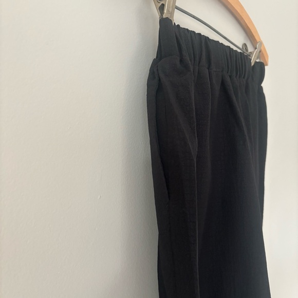 Black Wide-Leg or Beach Coverup Pants - Picture 4 of 6